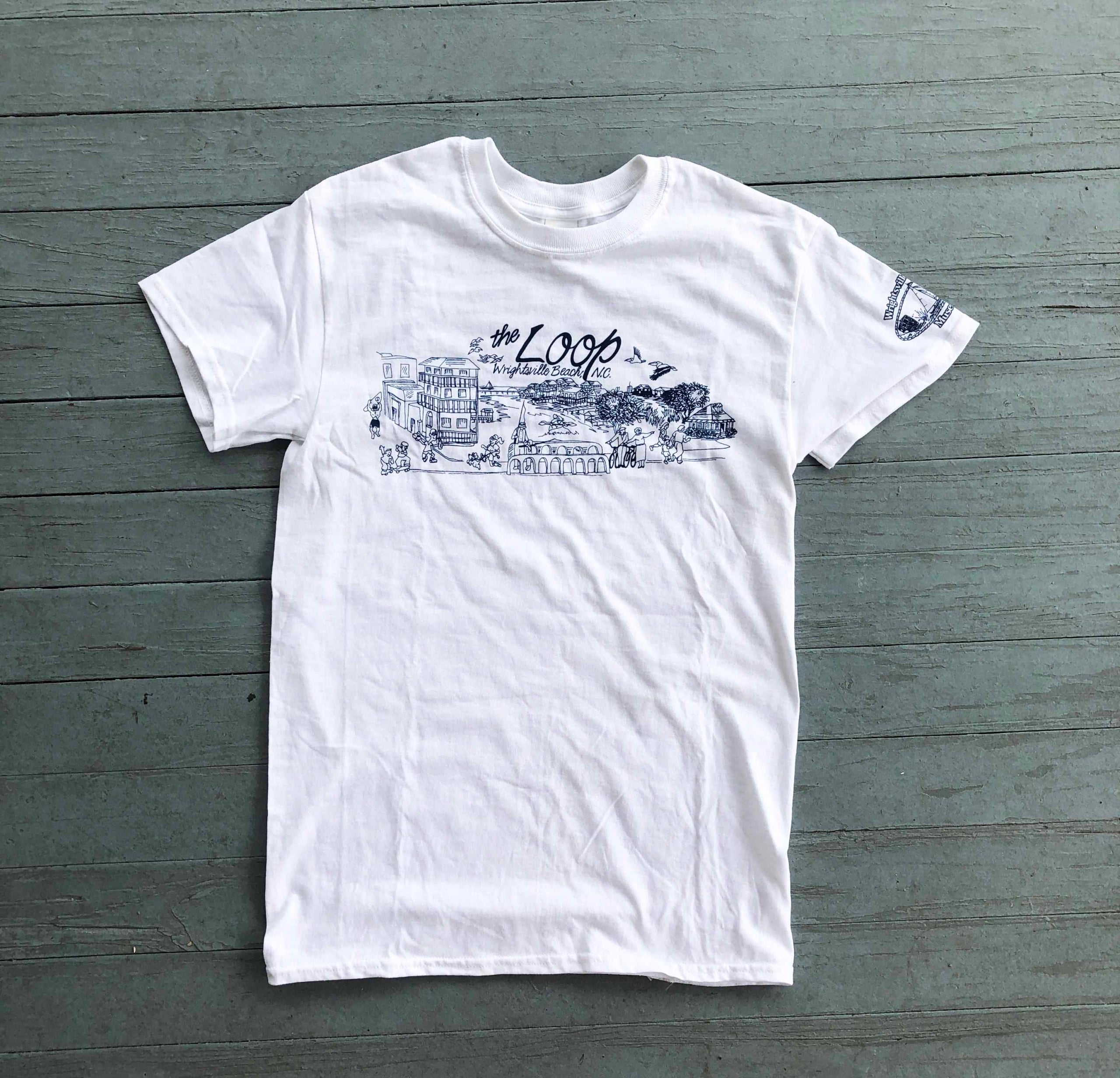 Loop T-Shirt: Short Adult Crew Neck | Wrightsville Beach Museum